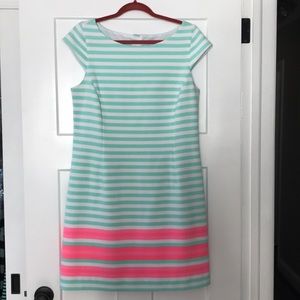 Lilly Pulitzer Cap Sleeve Stripe Dress size Large